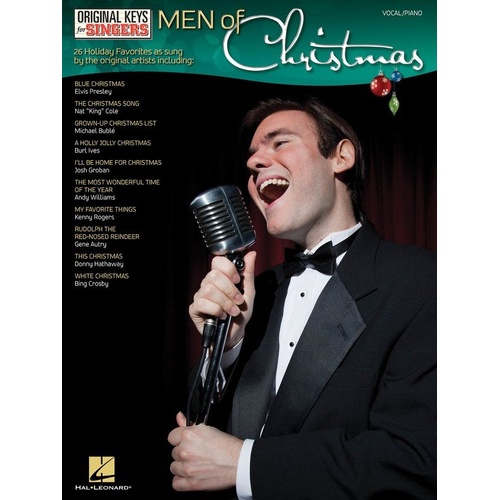 Men of Christmas Original Keys for Singers Songbook