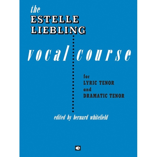Estelle Liebling Vocal Course Tenor (Softcover Book)