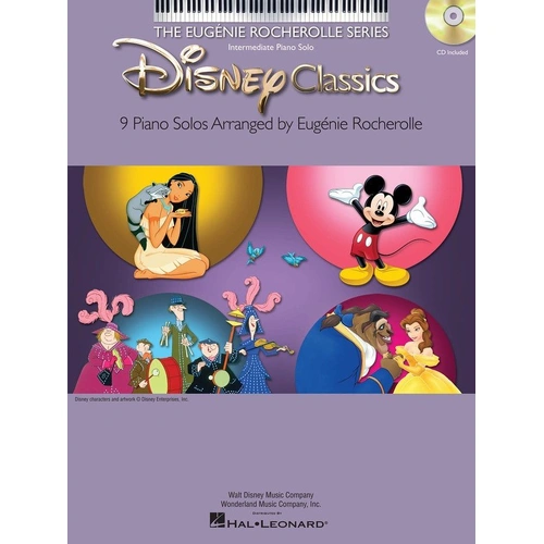 Disney Classics Intermediate Piano Solos Book with CD