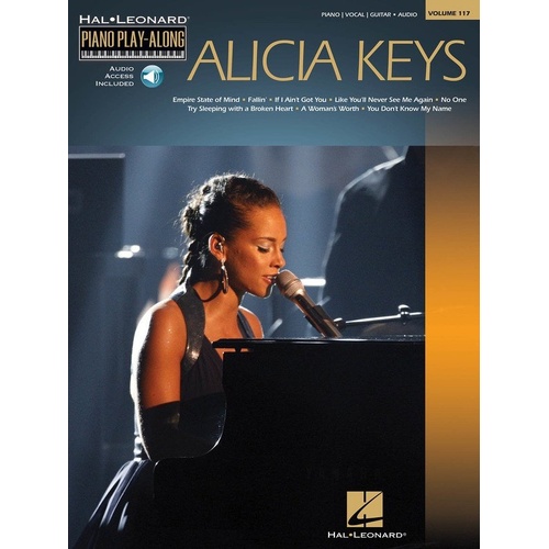 Alicia Keys Piano Play-Along V117 BK/OLA - 8 Songs with Orchestrated Arrangements, Online Audio, 64 Pages, Hal Leonard