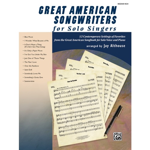 Great American Songwriters Solo Med/High Book