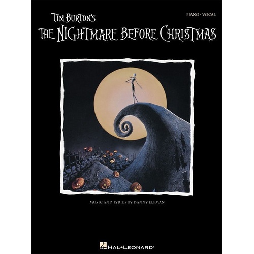 Nightmare Before Christmas Piano Vocal Selections Songbook