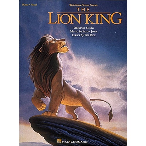 The Lion King Vocal Selections PVG Songbook for Piano