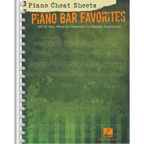 Piano Cheat Sheets Piano Bar Favorites (Spiral Bound Book)