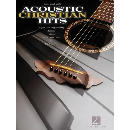 Acoustic Christian Hits PVG Songbook by Hal Leonard for Guitar and Piano, 144 Pages, Includes 21 Top CCM Songs