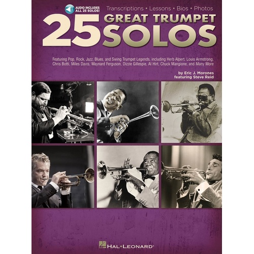 25 Great Trumpet Solos Book/Online Audio (Softcover Book/Online Audio)