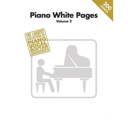 Piano White Pages Volume 2 Songbook by Hal Leonard - 896 Pages, Piano, Vocal & Guitar