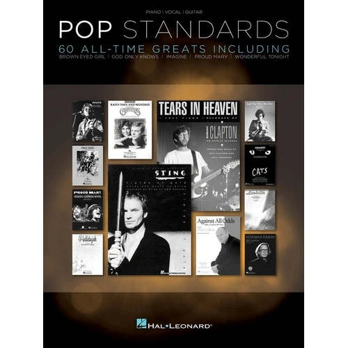 Pop Standards PVG Songbook for Piano, Vocal & Guitar - 288 Pages Featuring 60 Enduring Favorites