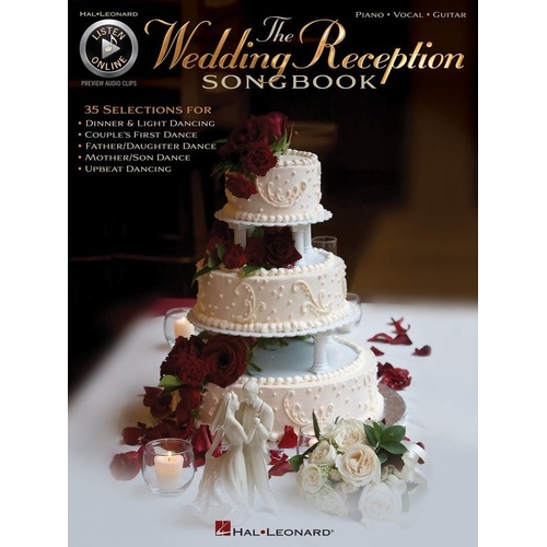 Wedding Reception Songbook PVG by Hal Leonard - 35 Selections for Guitar and Piano, Perfect for Dances and Celebrations, 208 Pages