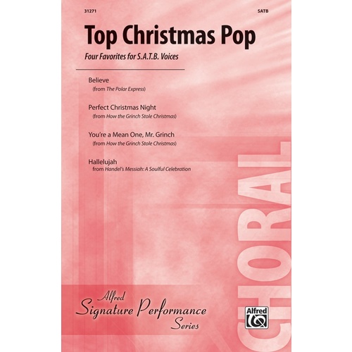 Top Christmas Pop SATB Choral Sheet Music