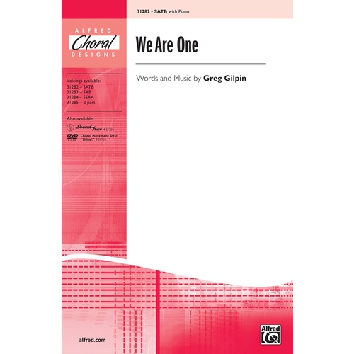 We Are One SATB Choral Sheet Music