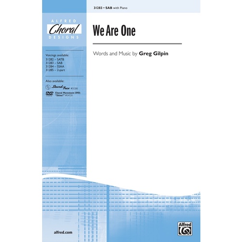 We Are One SAB Choral Sheet Music