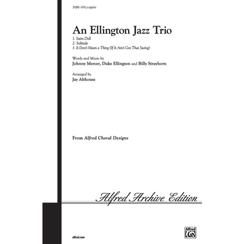 An Ellington Jazz Trio SATB Choral Sheet Music