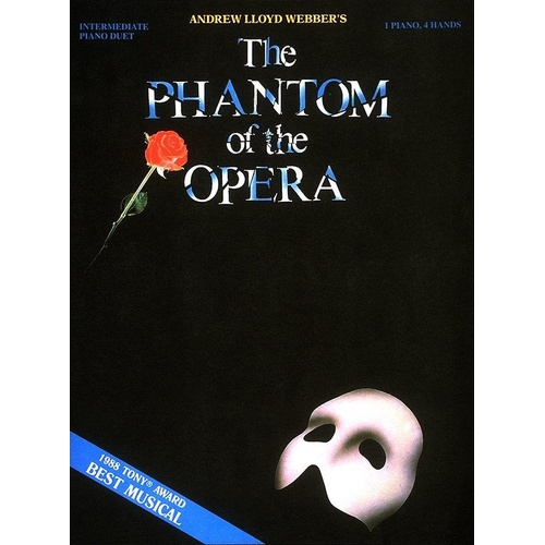 Phantom of the Opera Piano Duets - 8 Arrangements for Piano, 64 Pages, Hal Leonard