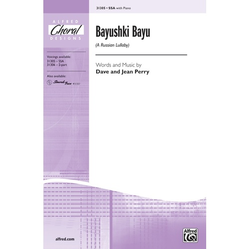 Bayushki Bayu: A Russian Lullaby for SSA Choral Sheet Music