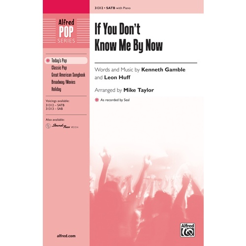 If You Don't Know Me By Now SATB