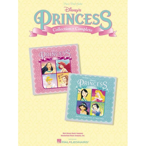 Disney Princess Collection Complete Songbook for Piano, Vocal & Guitar - Hal Leonard, 152 Pages