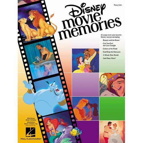 Disney Movie Memories Piano Solo (Softcover Book)