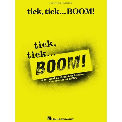 Tick Tick Boom Vocal Selections Songbook for Piano