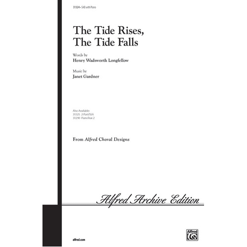 The Tide Rises The Tide Falls Choral Sheet Music