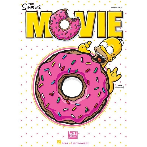 The Simpsons Movie Piano Solo Songbook by Hal Leonard - 50 Pages