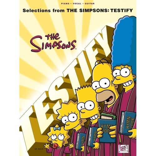 Selections from The Simpsons: Testify Piano, Vocal & Guitar Songbook