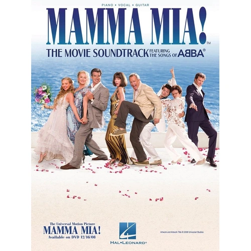 Mamma Mia! Movie Soundtrack PVG Songbook for Guitar & Piano - 17 Songs Including ABBA Hits