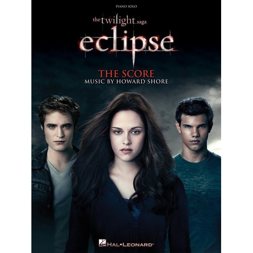 Twilight Eclipse Score Piano Solo Songbook by Hal Leonard - 10 Selections for Piano, Includes Color Photos, 36 Pages