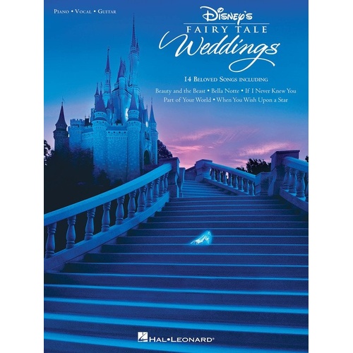 Disney's Fairy Tale Weddings Songbook for Guitar and Piano, 64 Pages, 14 Romantic Ballads