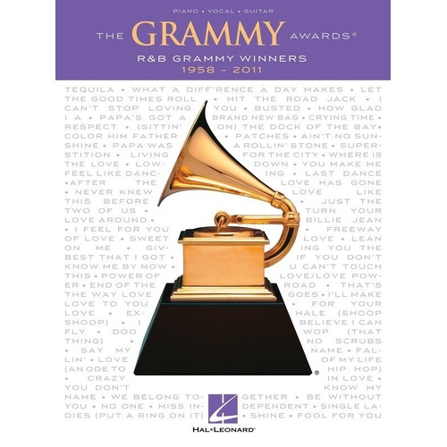 Grammy Awards Best R&B Song 1958-2011 PVG Songbook by Hal Leonard, 304 Pages, Piano, Vocal & Guitar