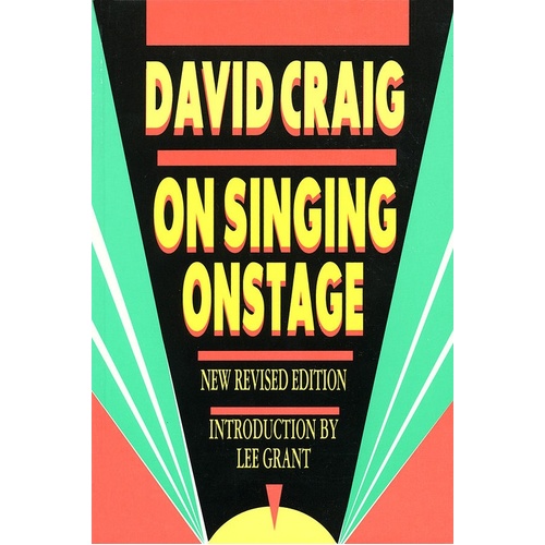 On Singing Onstage By David Craig (Softcover Book)