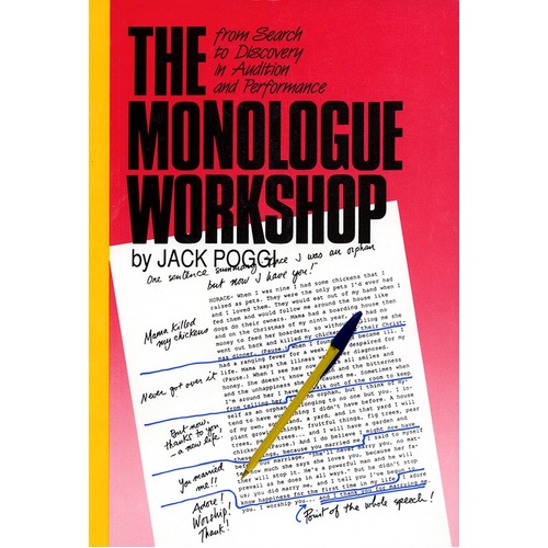 Monologue Workshop (Softcover Book)