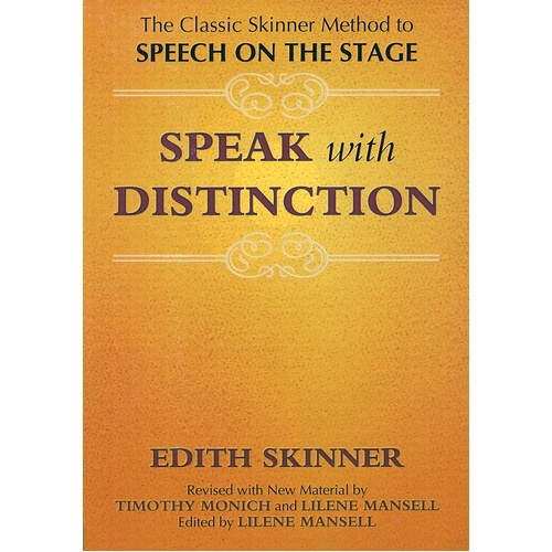 Speak With Distinction-Leather Cover Cloth (Softcover Book)