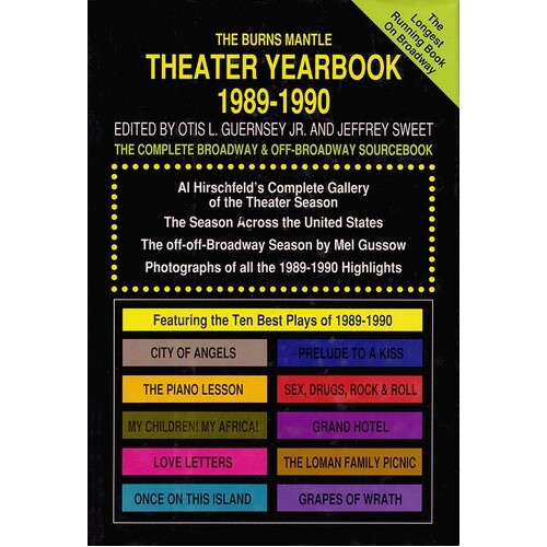Theater Yearbook 1989-1990 Paperback (Softcover Book)