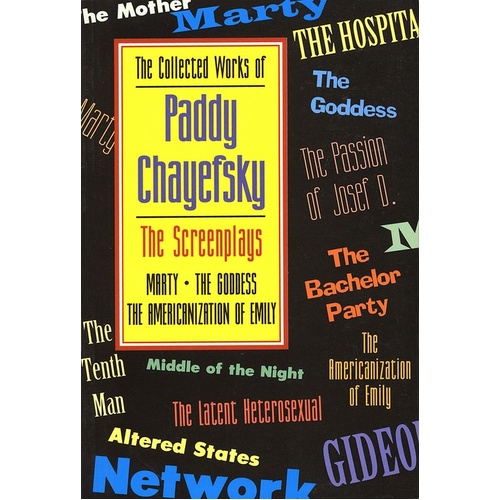 Screenplays Of Paddy Chayefsky Vol 1 Paperb (Softcover Book)