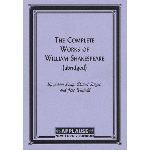 Complete Works Shakespeare Abridged (Paper) (Softcover Book)