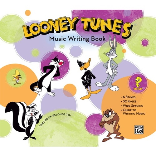 Looney Tunes Manuscript Book Giant 6 Stave