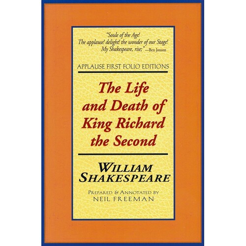 Life and Death King Richard 2nd 1st Folio Ed 