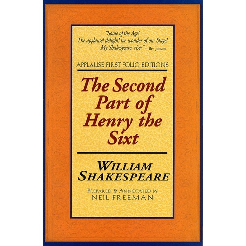 Henry Vi Part 2 : Folio Text Paperback (Softcover Book)
