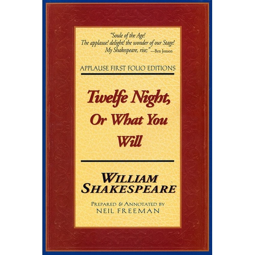 Twelfe Night: Folio Text Paperback (Softcover Book)