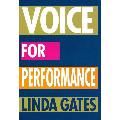Voice For Performance Linda Gates (Hardcover Book)