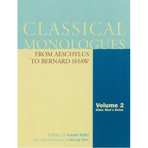 Classical Monologues Vl2 Oldr Men Aeschylus-Shaw 