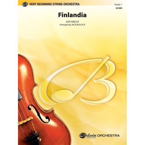 Sibelius Finlandia String Orchestra Grade 1 Score/Parts Arranged by Bullock