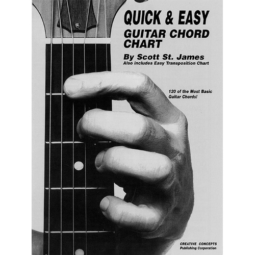 Quick and Easy Guitar Chord Chart (Softcover Book)