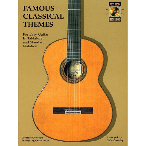 Famous Classical Themes For Easy Guitar (Softcover Book/CD)