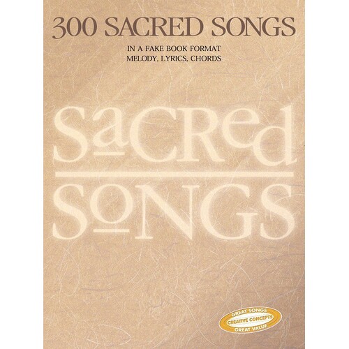 Sacred Songs 300 FkBook (Softcover Book)