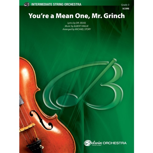 You're a Mean One Mr Grinch String Orchestra Sheet Music Grade 3