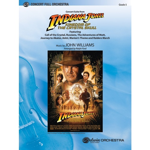Indiana Jones Kingdom Crystal Skull Suite Full Orchestra Sheet Music Grade 5