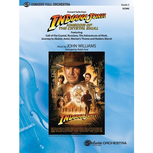 Indiana Jones Kingdom Crystal Suite Full Orchestra Gr 5 Score
