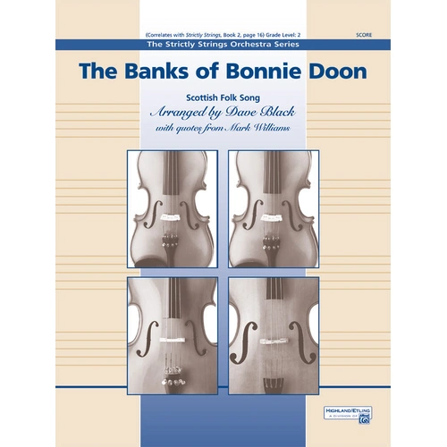 Banks of Bonnie Doon SS Scottish Folk Song Sheet Music